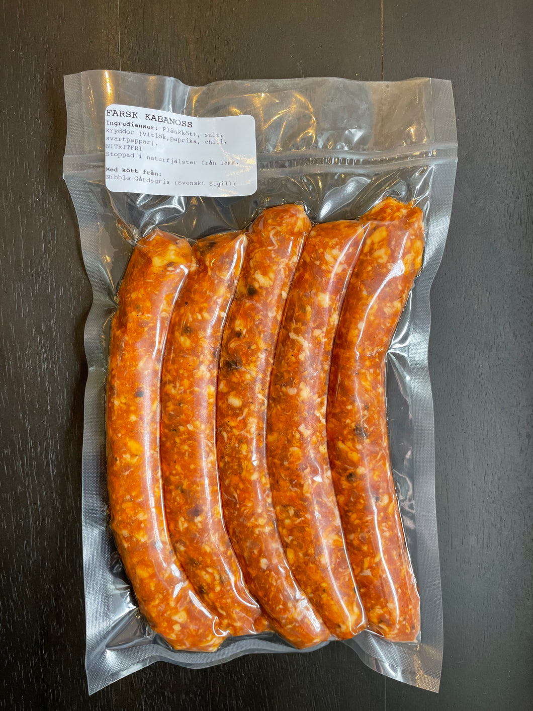 Färsk Kabanoss